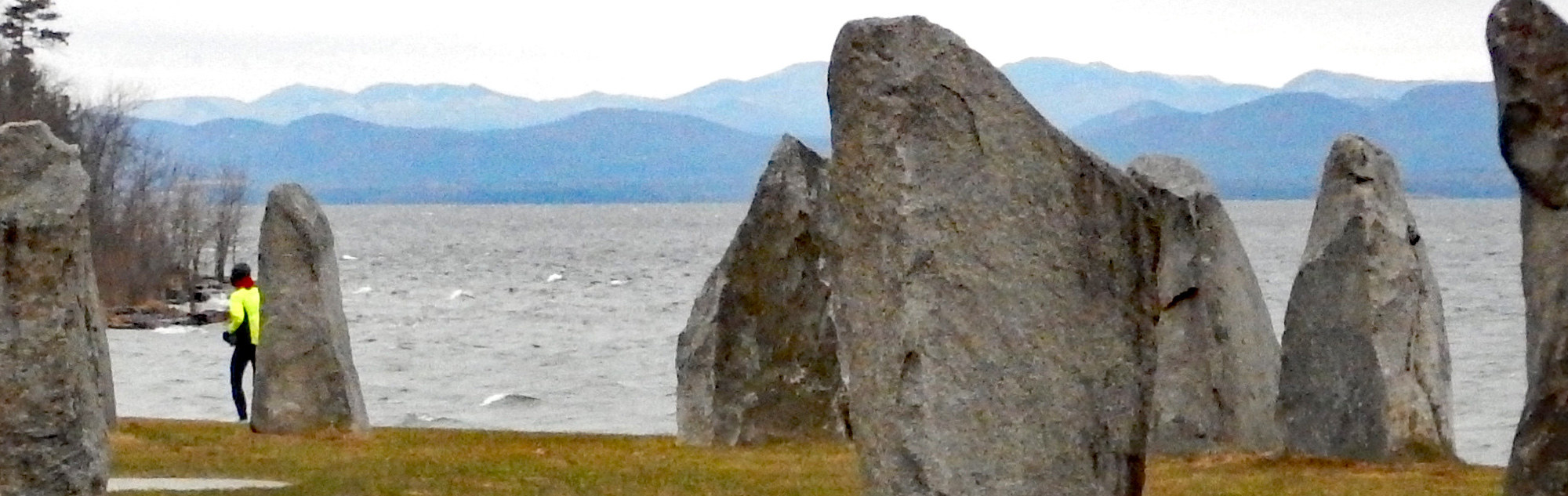 Lake Champlain and mini stonehenge