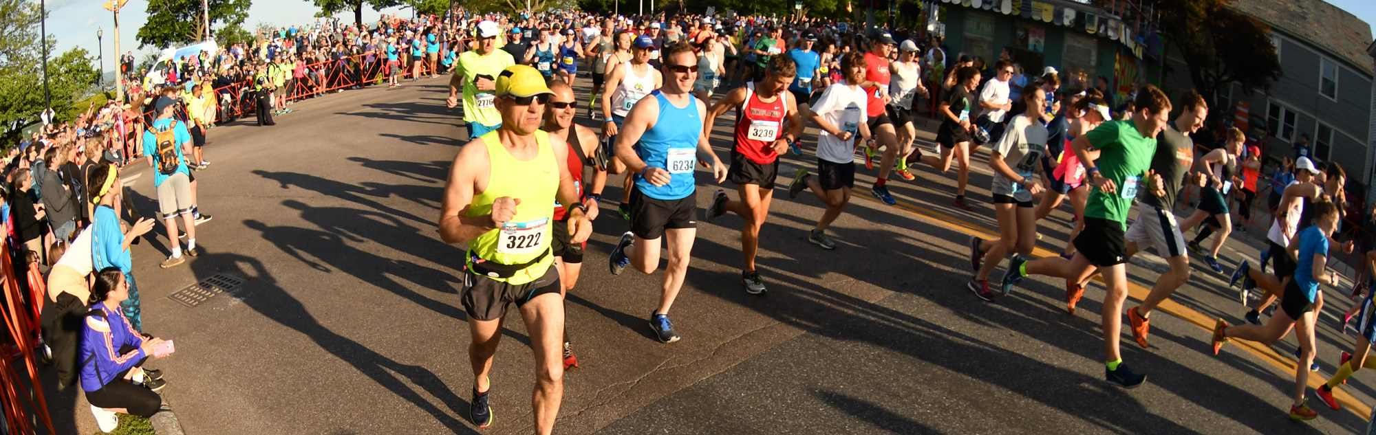 Marathon Runners turning a corner